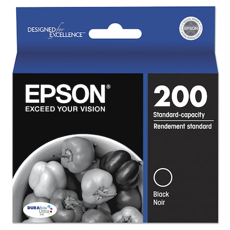 Epson T200120S (200) DURABrite Ultra Ink, 175 Page-Yield, Black T200120S
